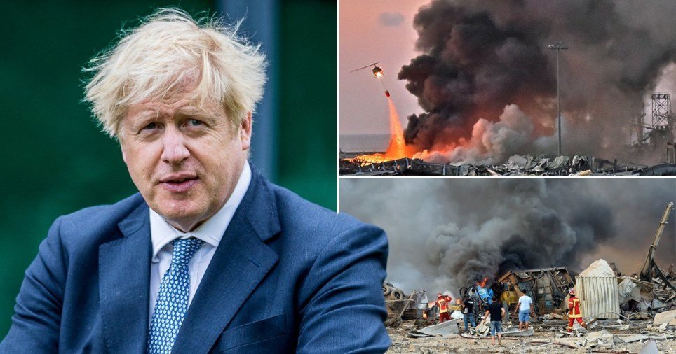 Boris pledges to support Beirut 'in any way we can' following huge explosion