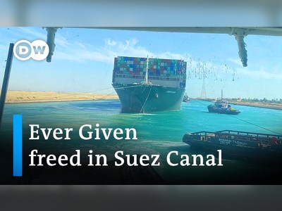 Giant Suez Canal ship freed