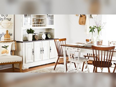 DIY Projects and Affordable Finds Bring Farmhouse Style to a Dated '80s Home