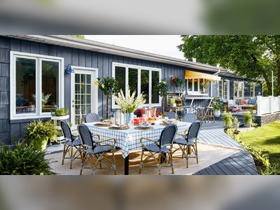 Colorful Decor and Simple Add-Ons Ready This Deck for Outdoor Living