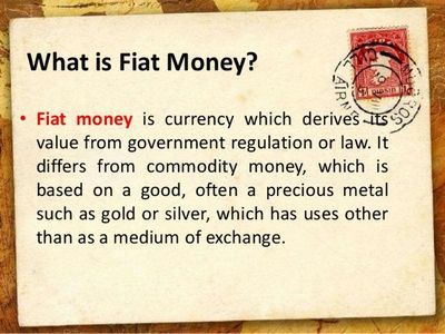 Let’s all please stop calling dollars ‘fiat money’. They are not fiat and they are not money.