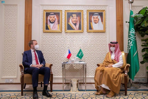 Saudi, Czech foreign ministers meet to discuss bilateral ties, regional and global developments