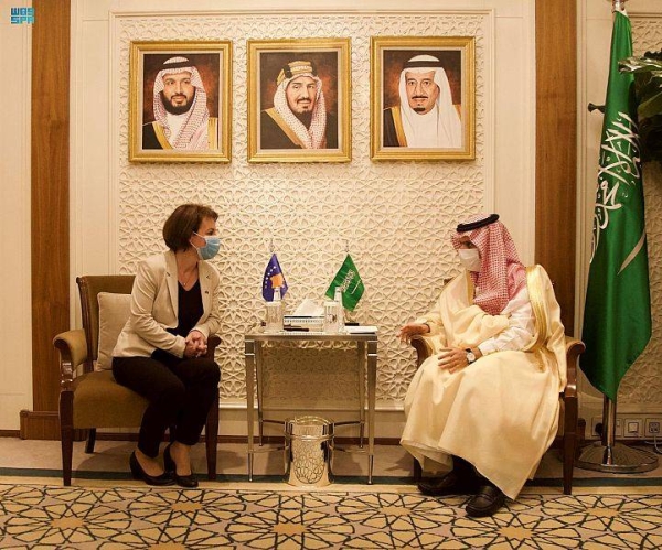 Saudi FM and Kosovo counterpart discuss relations