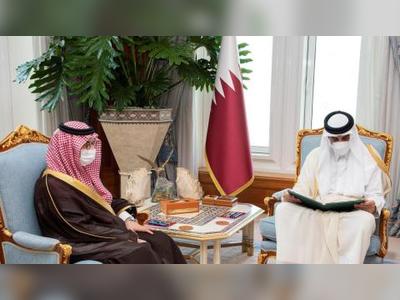 Saudi Crown Prince Sends Message on Bolstering Ties to Emir of Qatar