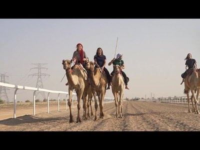 The women making history racing camels in Dubai