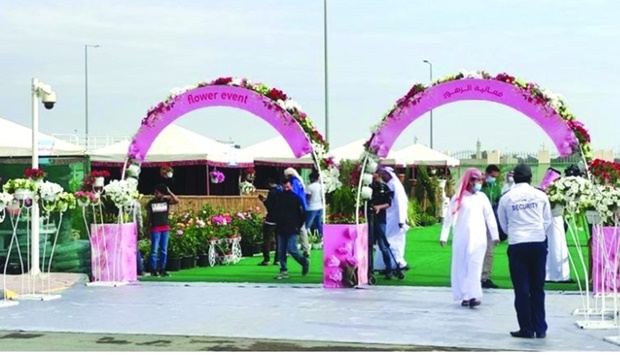 Flowers festival opens at Al Mazrouah Yard