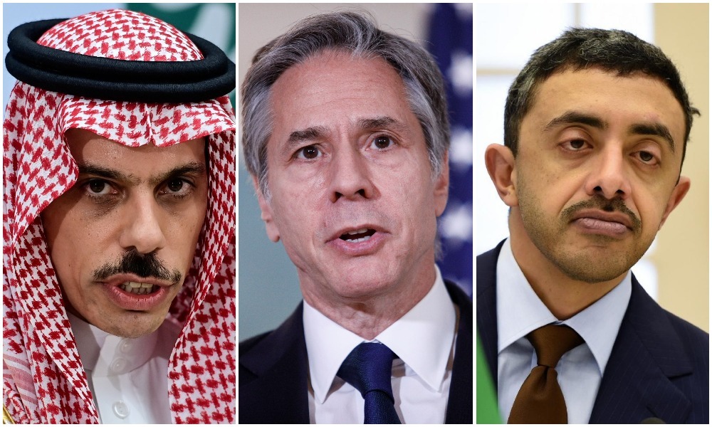 US, Saudi and UAE foreign ministers discuss Russia-Ukraine crisis