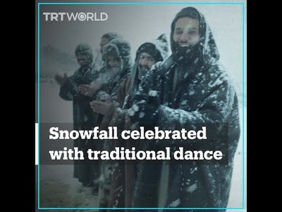 Snow Way! Saudi Citizens Celebrate Snowfall With Traditional Dance!