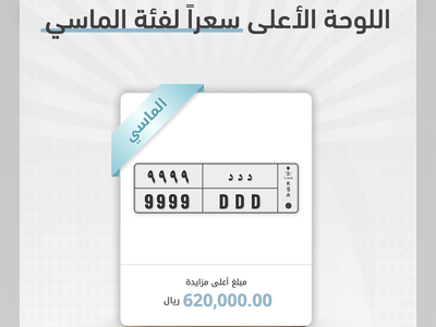 Saudi custom license plate auction raising millions for Interior Ministry
