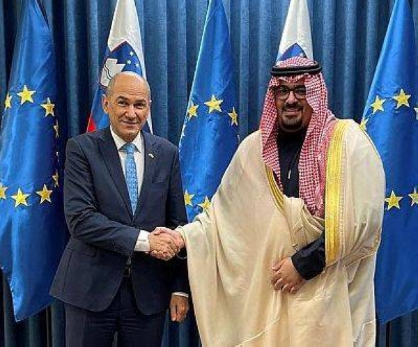 Slovenian PM receives Saudi minister of economy