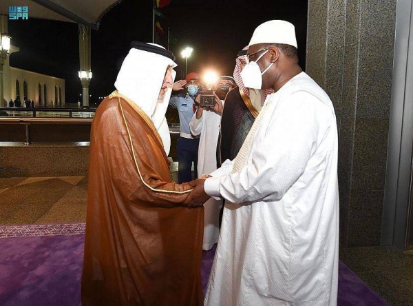 Senegal president arrives in Jeddah