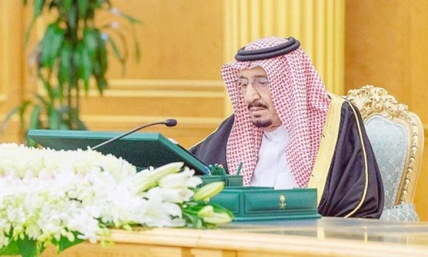 Custodian of the Two Holy Mosques King Salman chaired the Cabinet session on Tuesday evening at Al-Salam Palace in Jeddah.