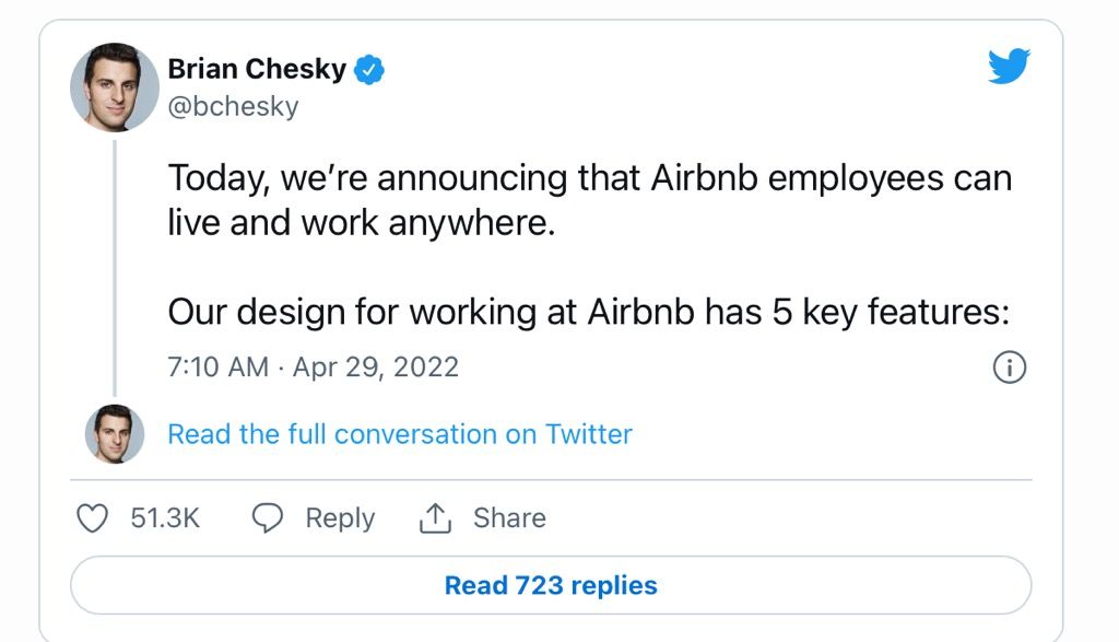 Airbnb says staffers can work remotely forever, if they want