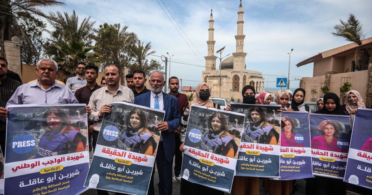 Gaza journalists mourn the killing of ‘friend’ Shireen Abu Akleh
