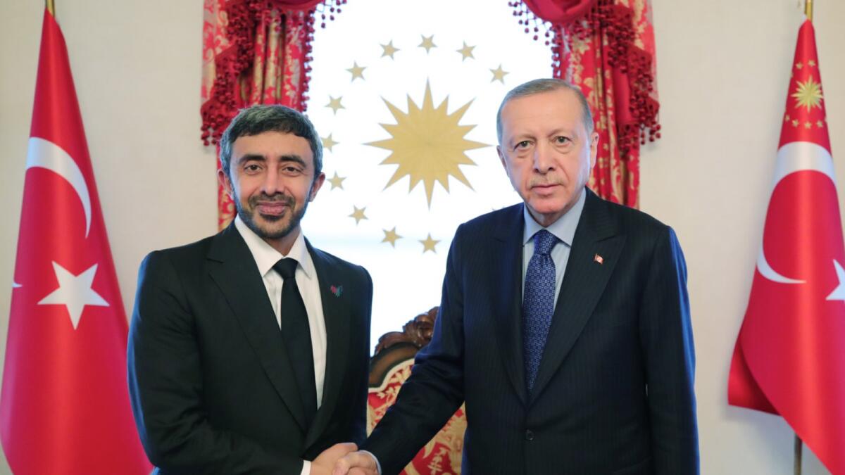 Turkish President Erdogan receives Sheikh Abdullah in Istanbul