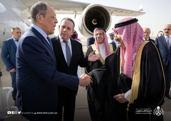 Russian FM arrives in Riyadh for key meetings with Arab counterparts