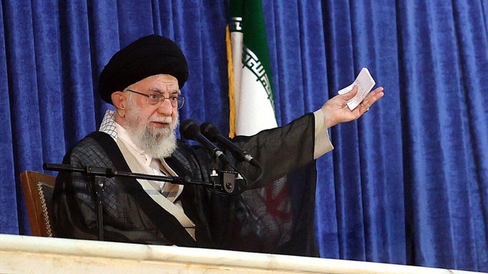 Iran's Khamenei accuses 'enemy' of stirring up protests