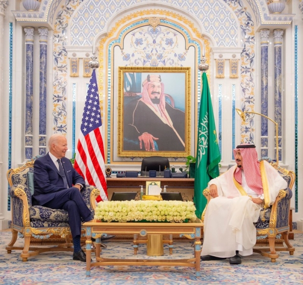 King Salman meets Biden