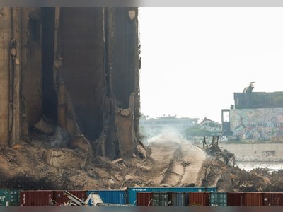 Part of Beirut silo complex collapses as port blast anniversary nears