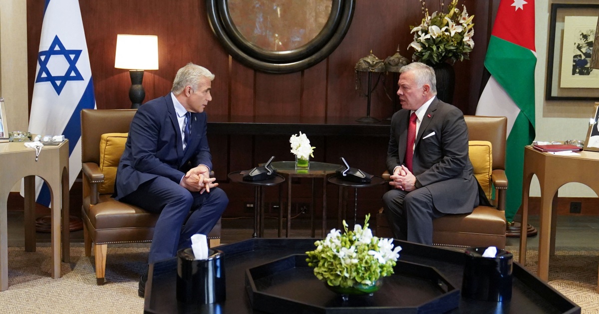 Jordan’s King Abdullah II meets Israeli prime minister in Amman