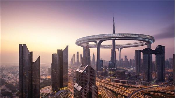 UAE: Architects Propose Giant 500-Metre-Tall Ring To Encircle Burj Khalifa, Downtown Dubai