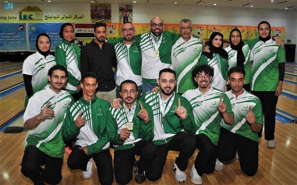 Saudi bowling team wins gold in doubles in Arab Championships in Cairo