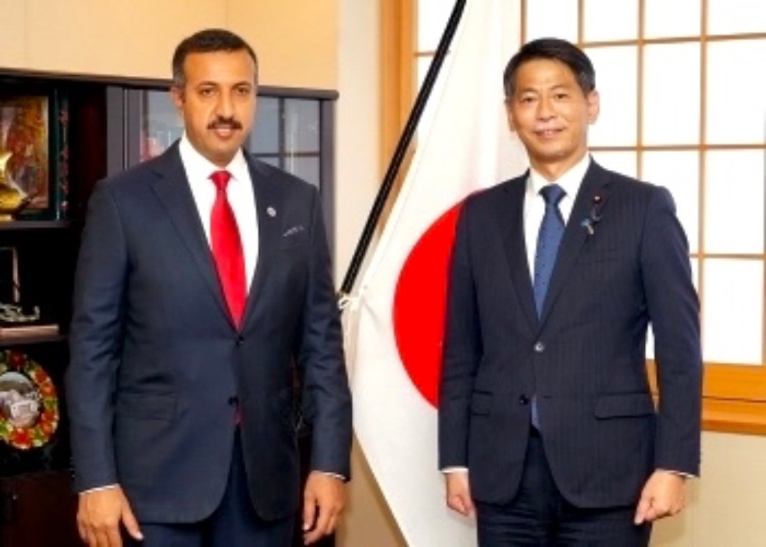Bahrain’s undersecretary for political affairs meets Japan’s state minister