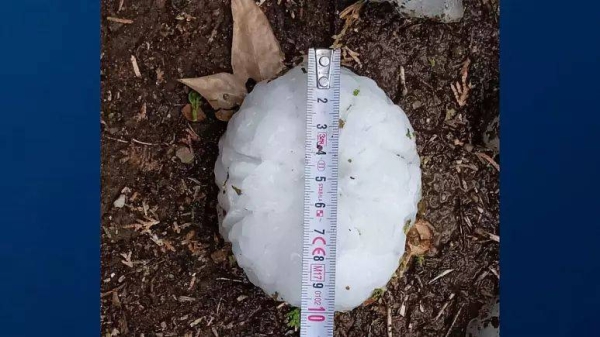 Baby dies in Spain after being hit by giant hailstone in rare storm