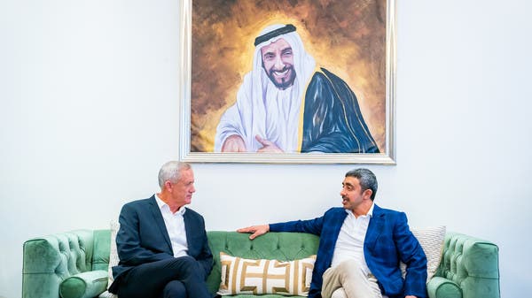 UAE FM Sheikh Abdullah meets Israeli defense minister Gantz