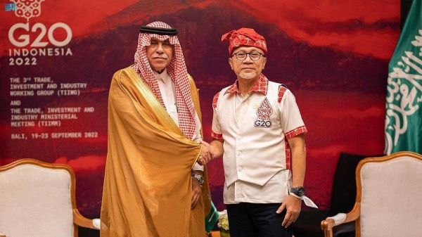Saudi commerce minister meets with his Indonesian counterpart
