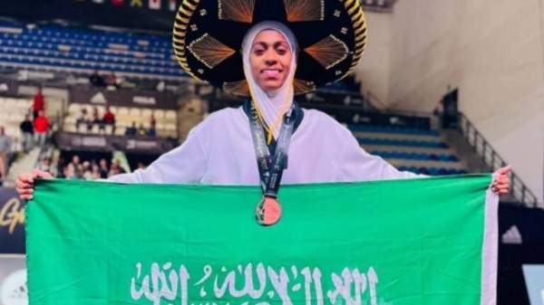 Saudi Arabia’s Donia makes history, winning bronze in World Taekwondo Championship