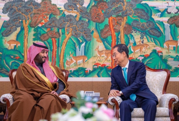 Crown Prince holds wide-ranging talks with Korean PM in Seoul