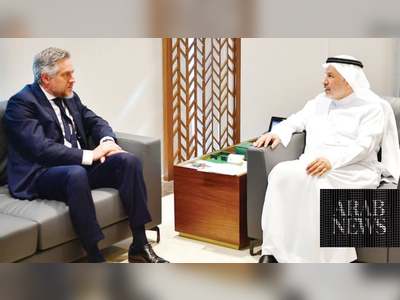 Saudi aid center chief meets EU envoy in Riyadh