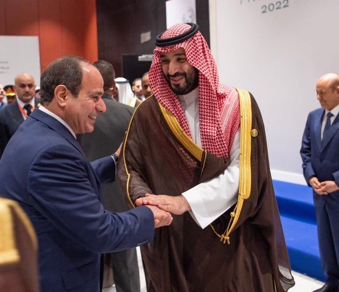 Saudi crown prince sends cable of thanks to Egyptian president