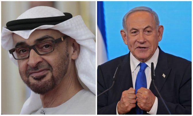 UAE president and Israel’s Netanyahu discuss ways to achieve peace in the region