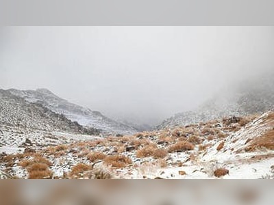 In pictures: Snow blankets Saudi Arabia’s Tabuk as temperatures drop drastically