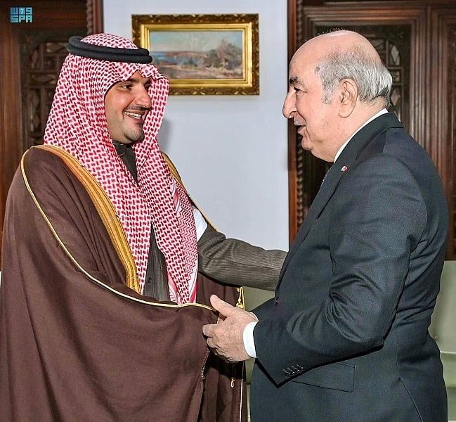 Algerian president receives Saudi interior minister
