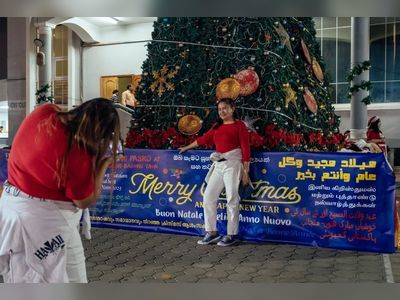 Filipino workers in Dubai gather to celebrate Christmas far away from home