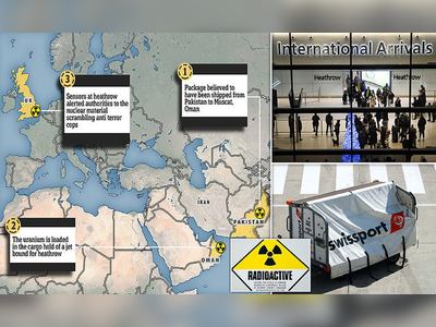 Dirty bomb fears as URANIUM is found in cargo at Heathrow