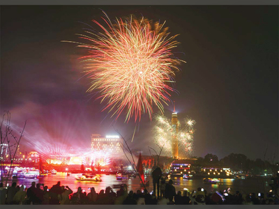 Revelers ignite with New Year’s joy