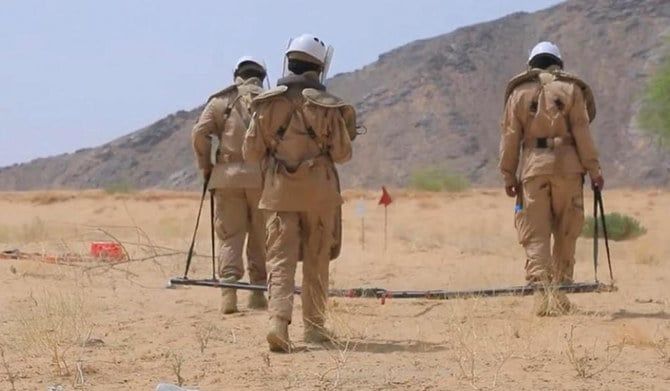 Saudi Arabia’s masam teams clear 1,045 Houthi mines in Yemen