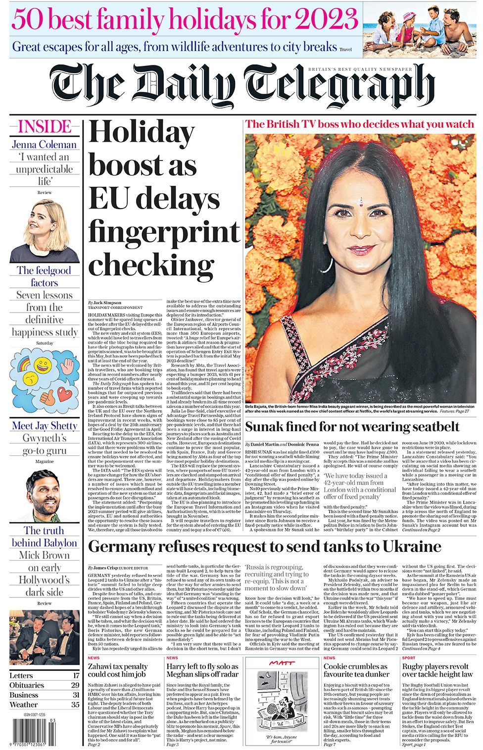 UK’s Newspaper headlines: 'Fine mess' for Rishi and coronation clothes change