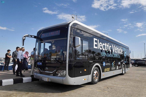 Saudi Arabia’s 1st electric bus starts operation in Jeddah