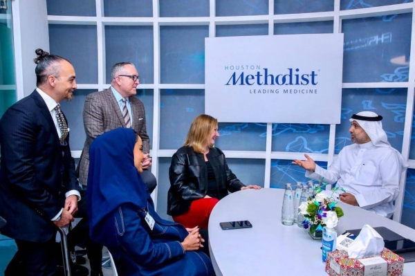 Saudi Health Minister visits Houston Methodist booth at Arab Health 2023
