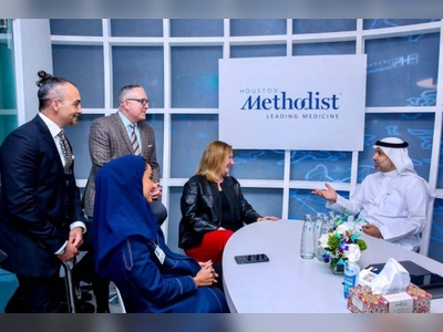 Saudi Health Minister visits Houston Methodist booth at Arab Health 2023