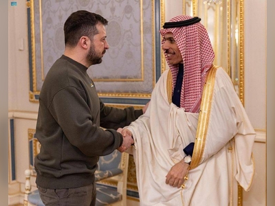 Zelensky meets Saudi FM, thanks him for Riyadh's support