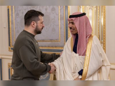 Ukraine president receives Saudi FM in Kyiv