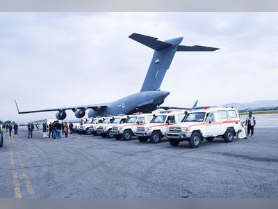 UAE sends Syria 10 ambulances to support rescue operations