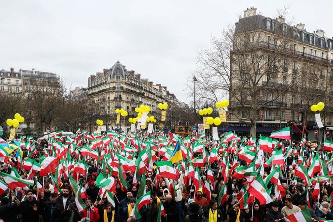 Opposition groups rally in France demanding EU list Iran’s Guards as terrorist group