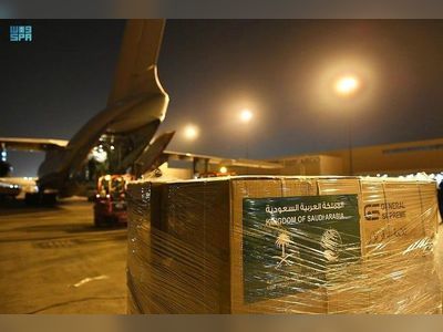 Saudi plane carrying 35 tons of aid lands in Syria’s Aleppo
